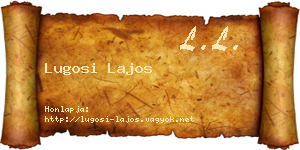 Lugosi Lajos névjegykártya